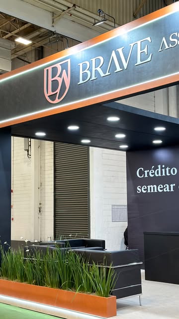 Estande Brave Asset produzido pela Master Group